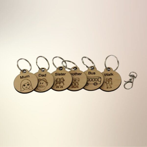 Keychain Bag Tags - Handcrafted by Lasercraft Central Coast