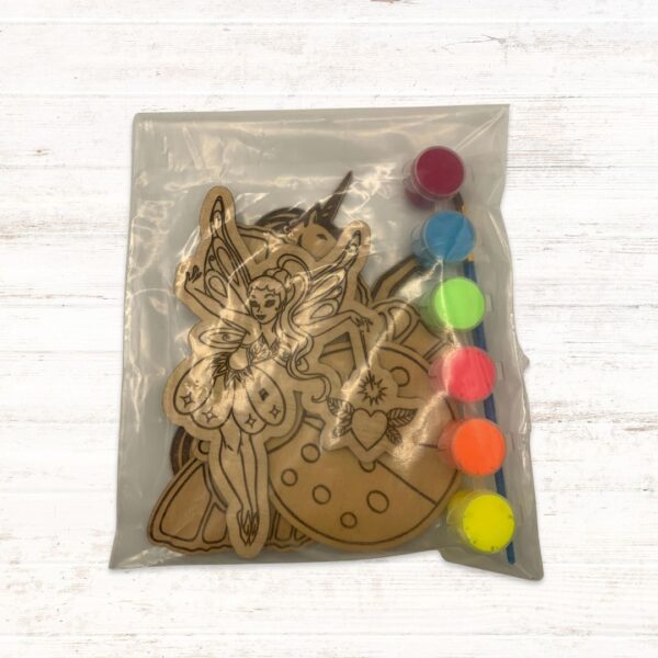 Wooden Craft Paint Sets - Fairies - Image 2